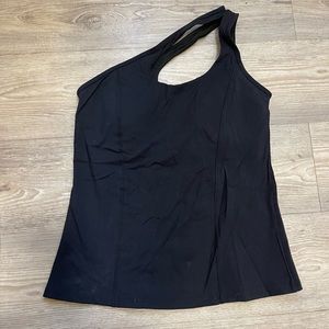 NWOT asymmetric one shoulder workout top
